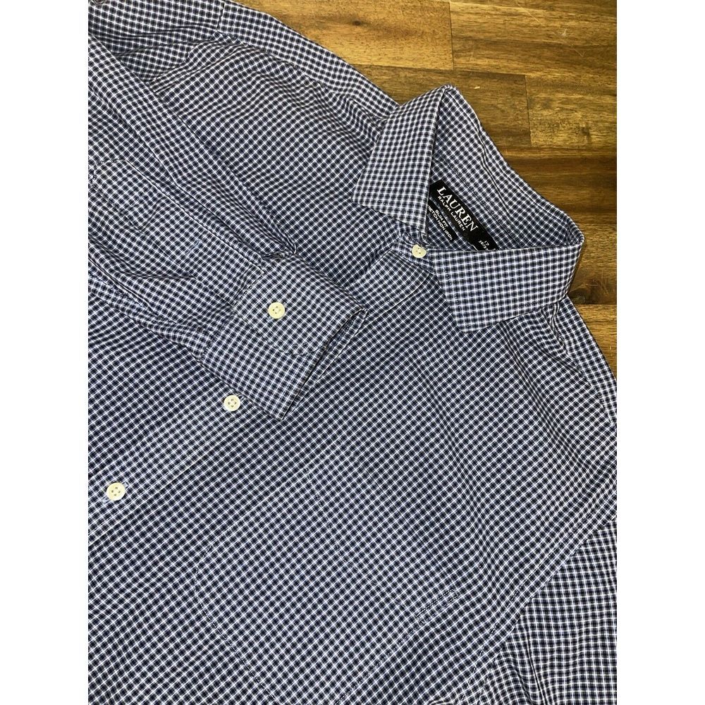 Lauren Ralph Lauren Mens Shirt Black Label Slim Fit Stretch Non‎ Iron 17 36/37